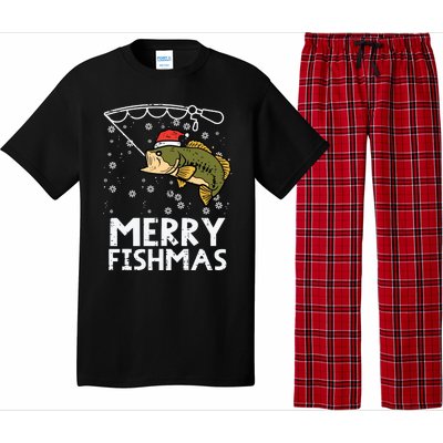 Merry Fishmas Fish Fishing Xmas Christmas Dad Pajama Set