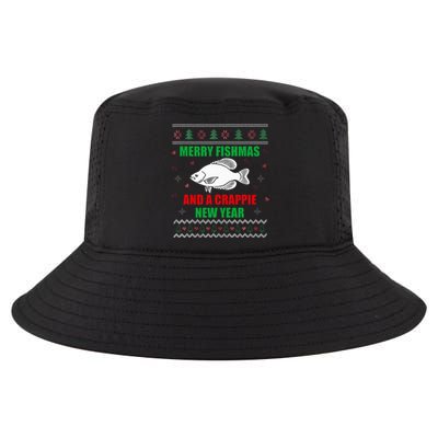 Merry Fishmas Fish Fishing Fisherman Ugly Christmas Xmas Cool Comfort Performance Bucket Hat