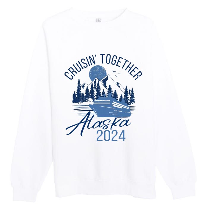 Matching Family Friends And Group Alaska Cruise 2024 Trip Premium Crewneck Sweatshirt