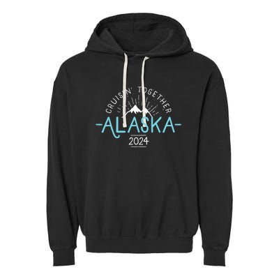 Matching Family Friends And Group Alaska Cruise 2024 Garment-Dyed Fleece Hoodie