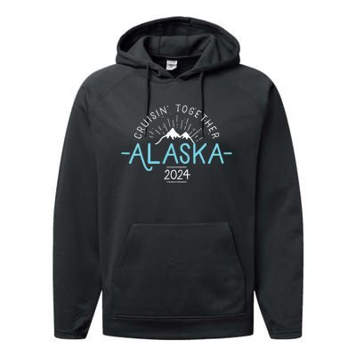 Matching Family Friends And Group Alaska Cruise 2024 Performance Fleece Hoodie