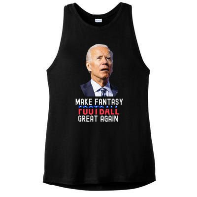 Make Fantasy Football Great Again Draft Party Ladies PosiCharge Tri-Blend Wicking Tank