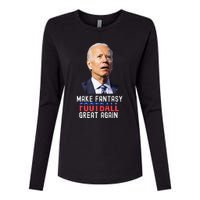 Make Fantasy Football Great Again Draft Party Womens Cotton Relaxed Long Sleeve T-Shirt