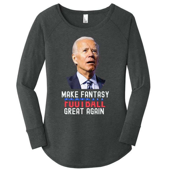 Make Fantasy Football Great Again Draft Party Women's Perfect Tri Tunic Long Sleeve Shirt