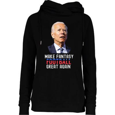 Make Fantasy Football Great Again Draft Party Womens Funnel Neck Pullover Hood