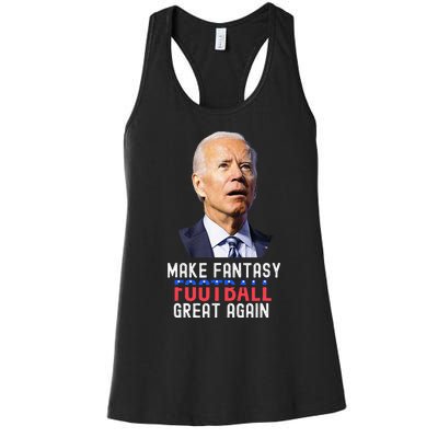 Make Fantasy Football Great Again Draft Party Women's Racerback Tank