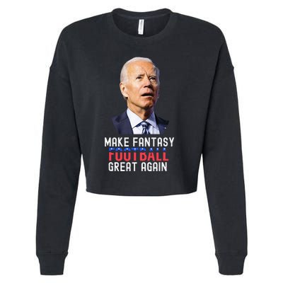 Make Fantasy Football Great Again Draft Party Cropped Pullover Crew