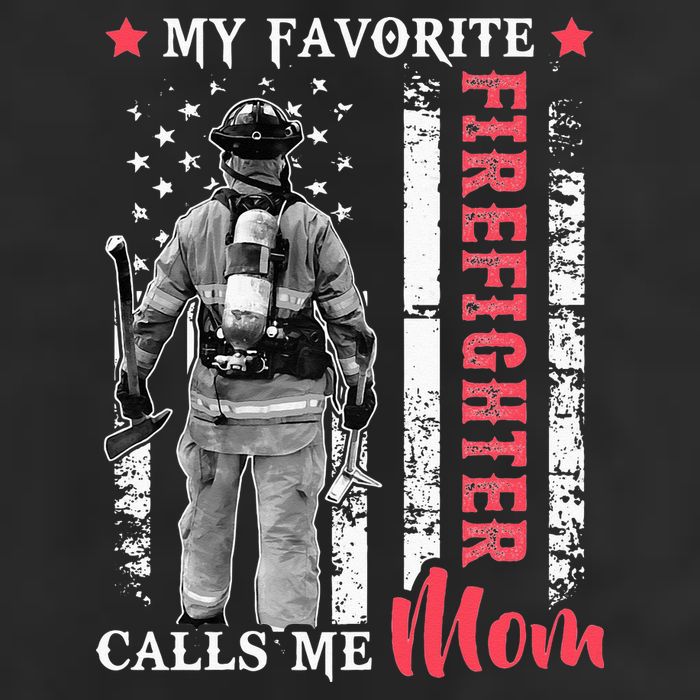 My Favorite Firefighter Calls Me Mom USA Flag Mother Adult Drive Performance Visor