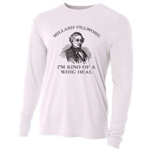 Millard Fillmore Funny Whig Party American History Cooling Performance Long Sleeve Crew