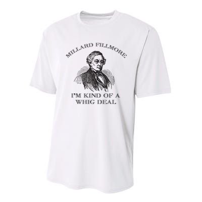 Millard Fillmore Funny Whig Party American History Performance Sprint T-Shirt