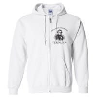 Millard Fillmore Funny Whig Party American History Full Zip Hoodie