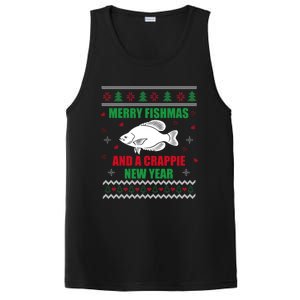 Merry Fishmas Fishing Funny Xmas Crappie For Fisher Gift PosiCharge Competitor Tank