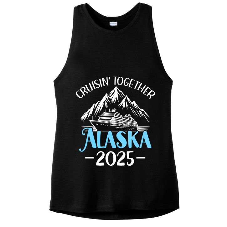 Matching Family Friends And Group Alaska Cruise 2025 Funny Gift Ladies PosiCharge Tri-Blend Wicking Tank