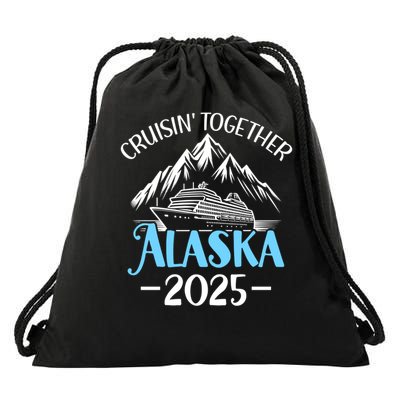 Matching Family Friends And Group Alaska Cruise 2025 Funny Gift Drawstring Bag