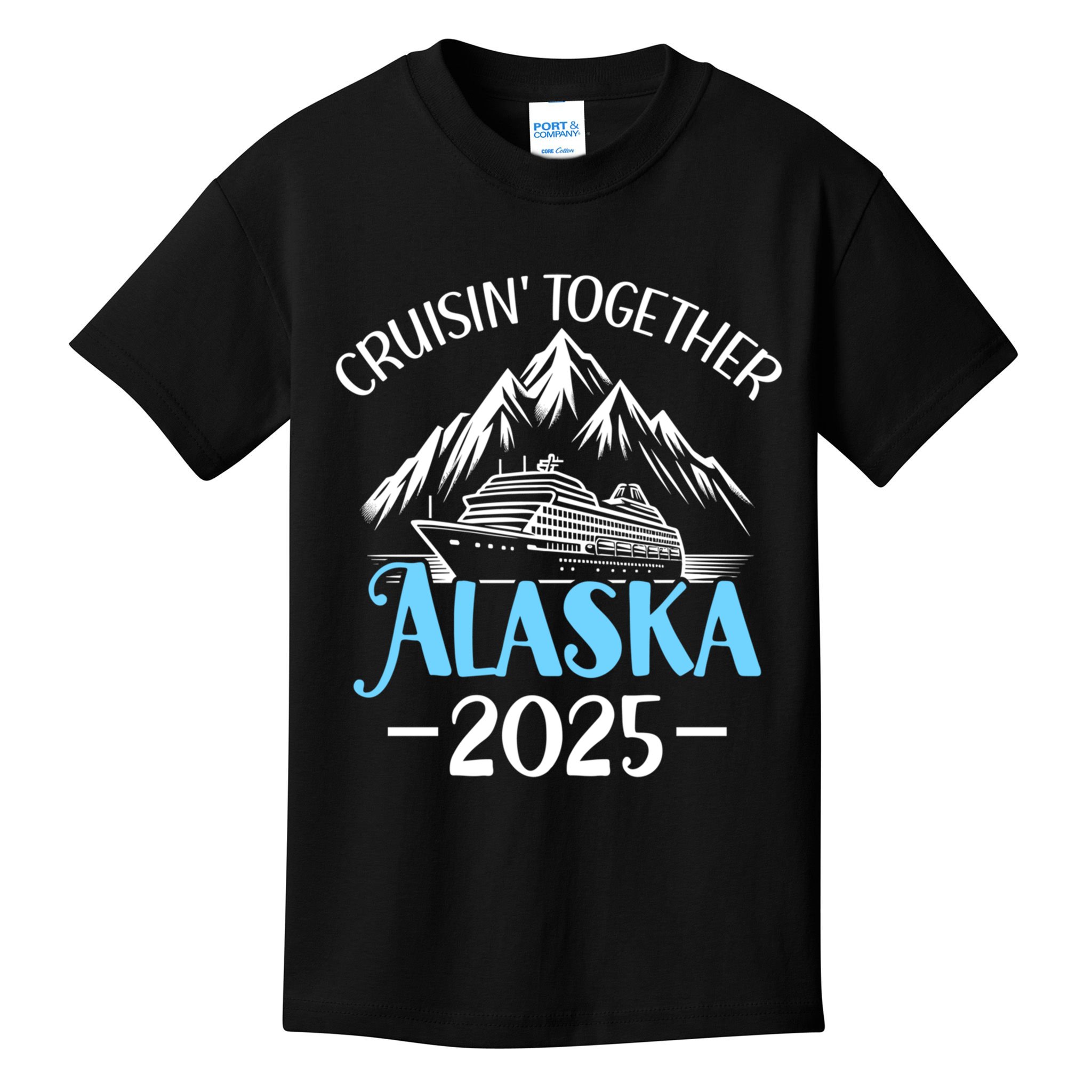 Matching Family Friends And Group Alaska Cruise 2025 Funny Gift Kids T-Shirt
