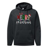 Merry Friendsmas Friends Christmas Family Matching Xmas Performance Fleece Hoodie