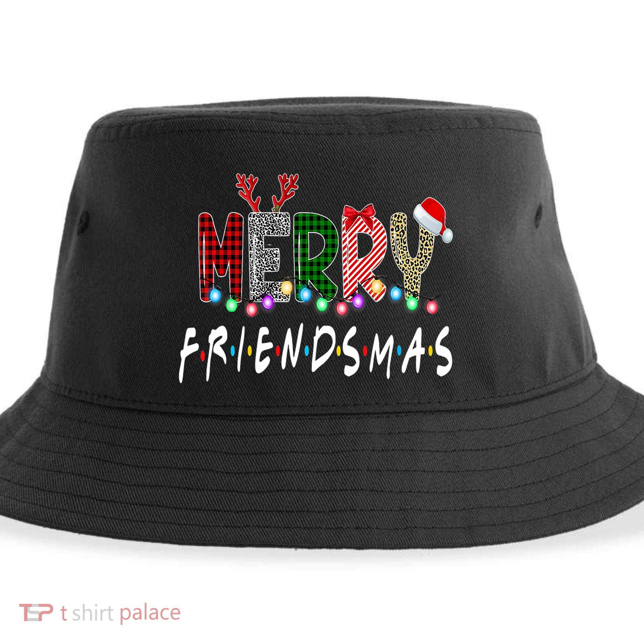 Merry Friendsmas Friends Christmas Family Matching Xmas Sustainable Bucket Hat