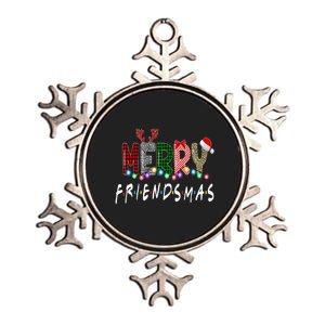 Merry Friendsmas Friends Christmas Family Matching Xmas Metallic Star Ornament