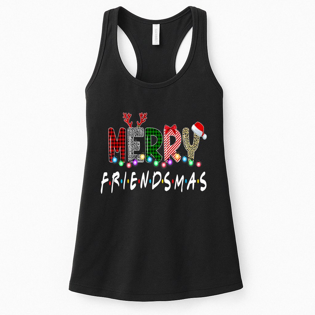 Merry Friendsmas Friends Christmas Family Matching Xmas Womens Tank Top