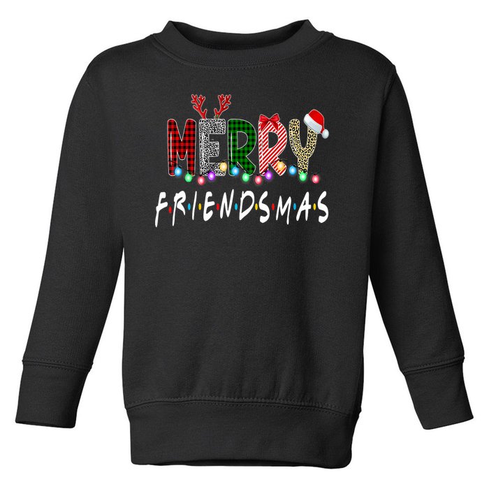 Merry Friendsmas Friends Christmas Family Matching Xmas Toddler Sweatshirt