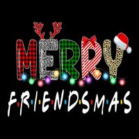 Merry Friendsmas Friends Christmas Family Matching Xmas Tie-Dye T-Shirt