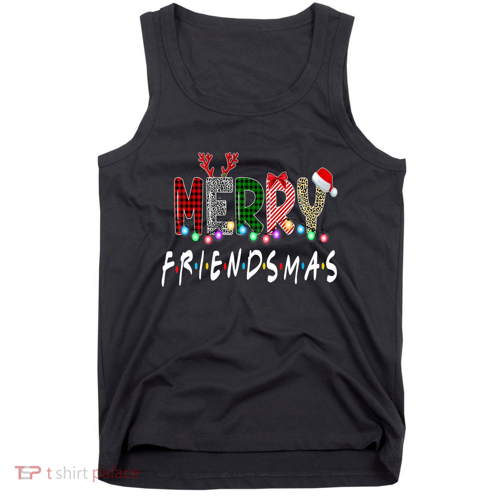 Merry Friendsmas Friends Christmas Family Matching Xmas Tank Top