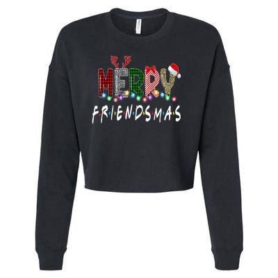 Merry Friendsmas Friends Christmas Family Matching Xmas Cropped Pullover Crew