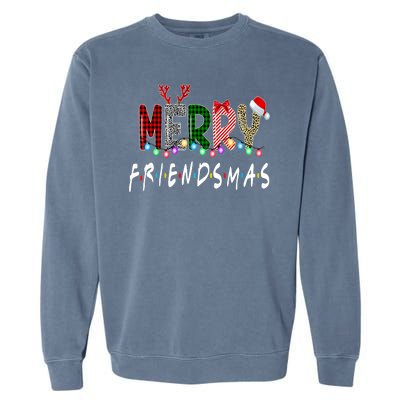 Merry Friendsmas Friends Christmas Family Matching Xmas Garment-Dyed Sweatshirt