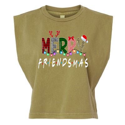 Merry Friendsmas Friends Christmas Family Matching Xmas Garment-Dyed Women's Muscle Tee