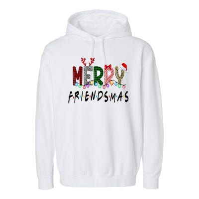 Merry Friendsmas Friends Christmas Family Matching Xmas Garment-Dyed Fleece Hoodie