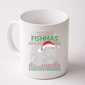 Merry Fishmas Funny Merry Christmas Fishing Lover Coffee Mug