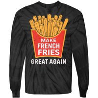 Make French Fries Great Again Donald Trump 2024 Mcdon 2024 T-shirts Tie-Dye Long Sleeve Shirt