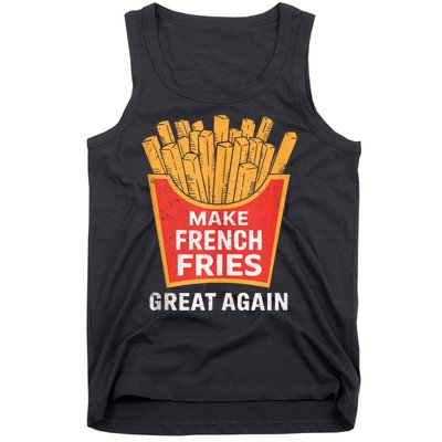 Make French Fries Great Again Donald Trump 2024 Mcdon 2024 T-shirts Tank Top