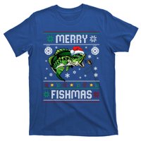 Merry Fishmas Funny Fish Fishing Fisher Ugly Christmas Gift T-Shirt