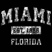 Miami Florida Fl Vintage Established Backpack