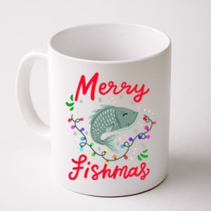 Merry Fishmas Fishing Christmas Matching Coffee Mug