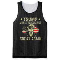 Make French Fries Great Again Trump 2024 French Fry Mesh Reversible Basketball Jersey Tank