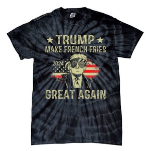 Make French Fries Great Again Trump 2024 French Fry Tie-Dye T-Shirt