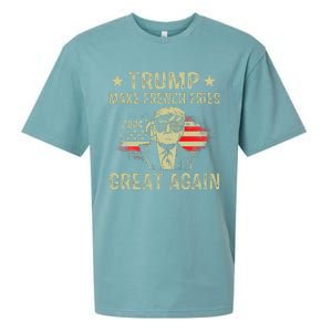 Make French Fries Great Again Trump 2024 French Fry Sueded Cloud Jersey T-Shirt