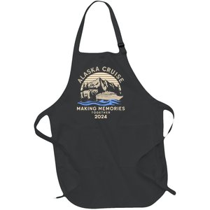 Matching Family Friends And Group Alaska Cruise 2024 Funny Full-Length Apron With Pockets