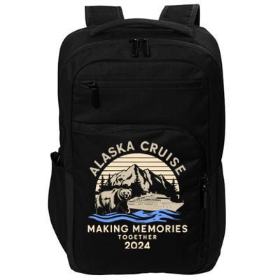 Matching Family Friends And Group Alaska Cruise 2024 Funny Impact Tech Backpack