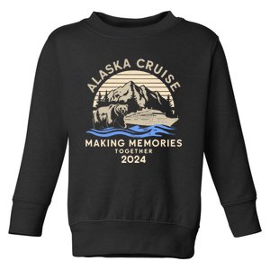 Matching Family Friends And Group Alaska Cruise 2024 Funny Toddler Sweatshirt