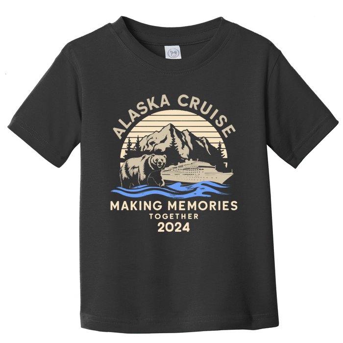 Matching Family Friends And Group Alaska Cruise 2024 Funny Toddler T-Shirt