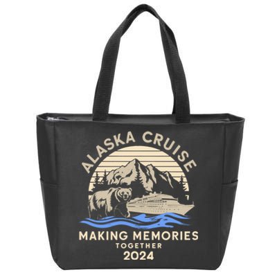 Matching Family Friends And Group Alaska Cruise 2024 Funny Zip Tote Bag