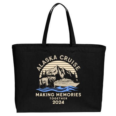 Matching Family Friends And Group Alaska Cruise 2024 Funny Cotton Canvas Jumbo Tote