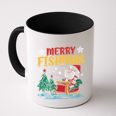Merry Fishmas Fishing Christmas Costume Funny Santa Claus Mug