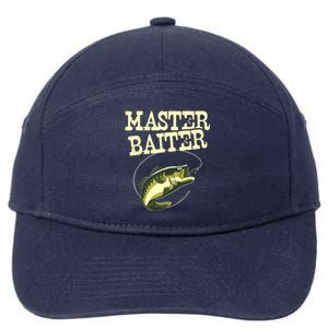 Masterbaiter Funny Fishing Fisherman Fish Master Baiter 7-Panel Snapback Hat