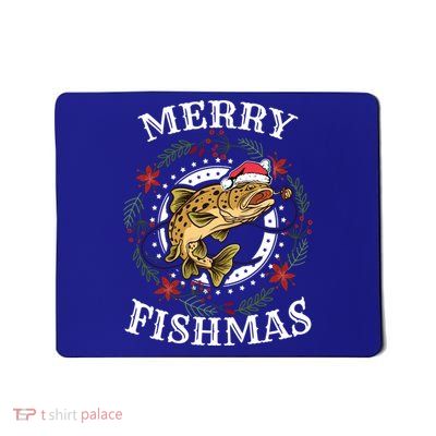 Merry Fishmas For Fisher Or Fishing Lover Gift Mousepad