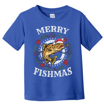 Merry Fishmas For Fisher Or Fishing Lover Gift Toddler T-Shirt