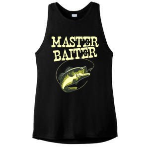 Masterbaiter Funny Fishing Fisherman Fish Master Baiter Ladies PosiCharge Tri-Blend Wicking Tank